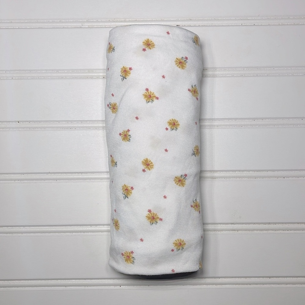 MILKBERRY EUC Bamboo Amazingly Soft Floral Print Swaddle Blanket